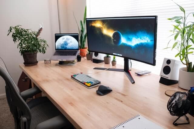 Office interior designed for focus and comfort